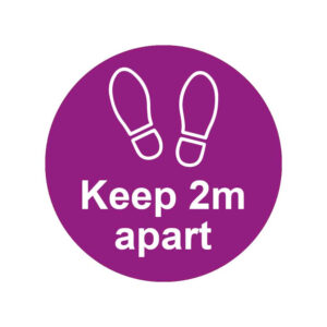 Keep 2m Apart Floor Stickers