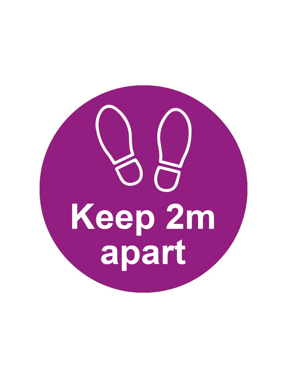 Keep 2m Apart Floor Stickers