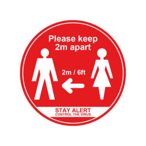 Please Keep 2m Apart • Floor & Wall Stickers