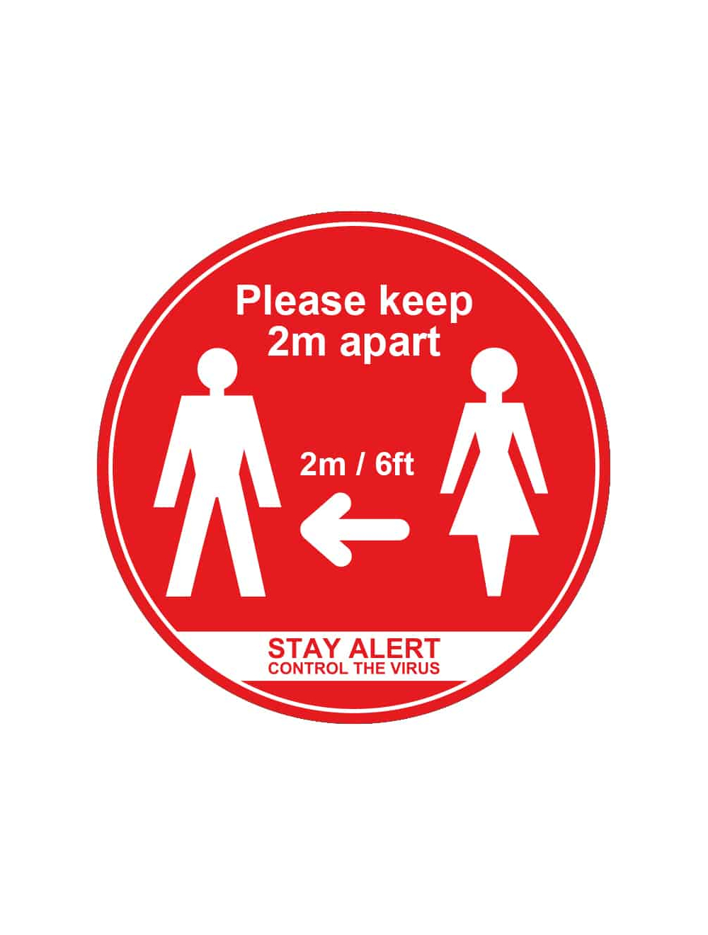 Please Keep 2m Apart • Floor & Wall Stickers
