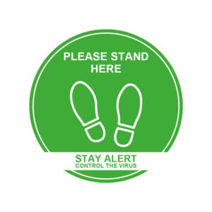 Please Stand Here Floor Stickers
