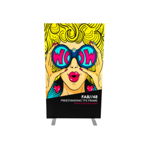 Freestanding TFS Tension Fabric Display
