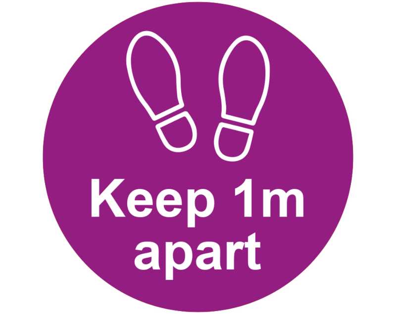 Keep 1m Apart Floor Stickers - Image 4