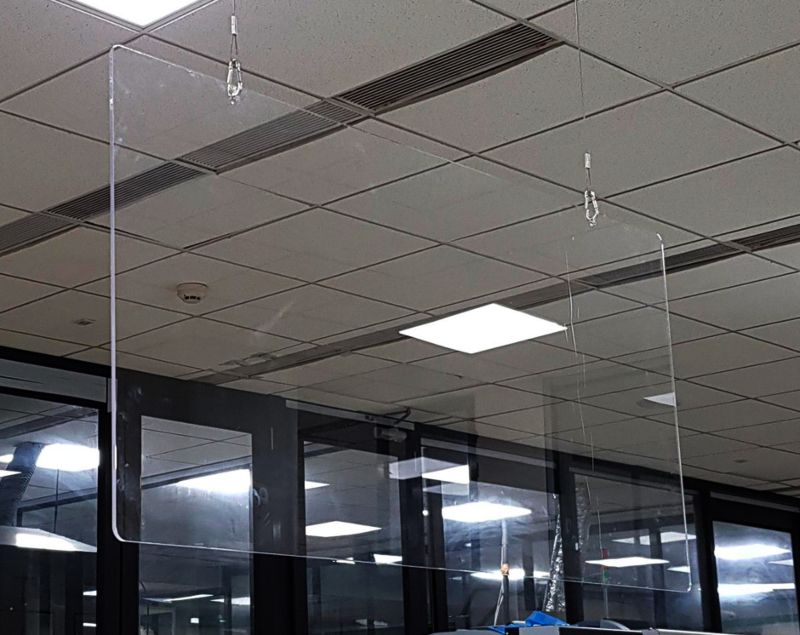 Hanging Clear Sneeze Screen - Image 2