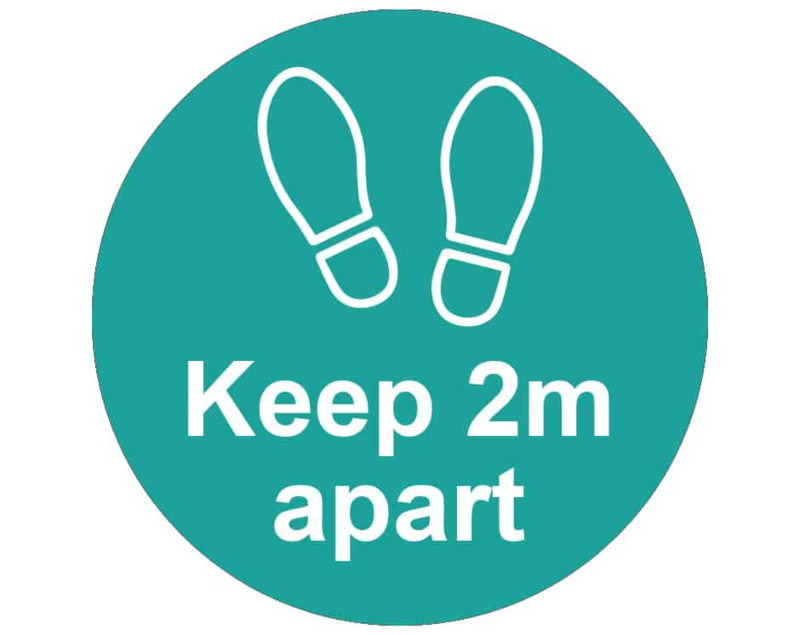 Keep 2m Apart Floor Stickers - Image 4
