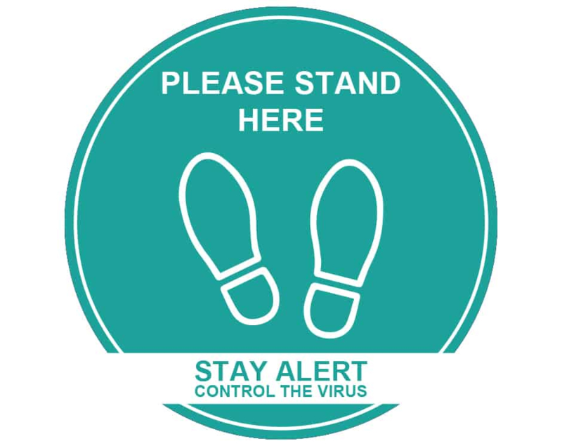 Please Stand Here Floor Stickers - Image 3
