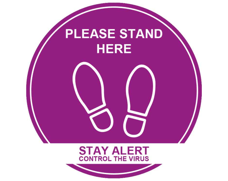 Please Stand Here Floor Stickers - Image 4