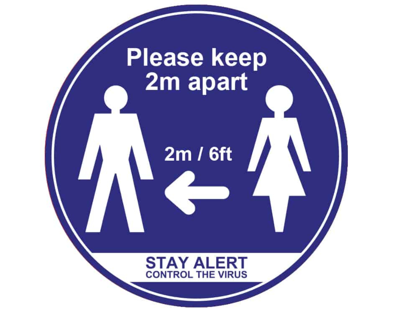Please Keep 2m Apart • Floor & Wall Stickers - Image 4