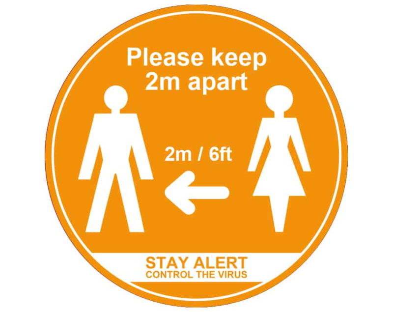 Please Keep 2m Apart • Floor & Wall Stickers - Image 5